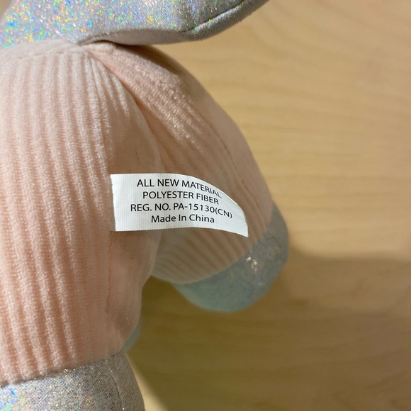 Plush Unicorn Toy - Pink and Silver (ID) - Picture 11 of 11